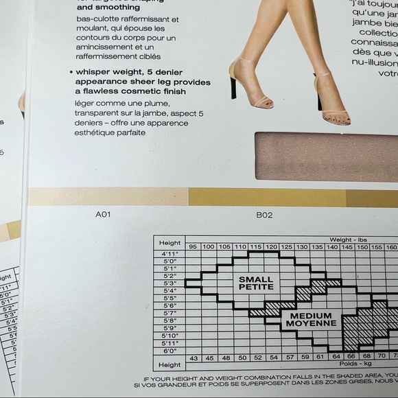 Donna Karan Hosiery 'The Nudes' Pantyhose Color Tone A01 Size Small 3 Pairs NEW. - Picture 9 of 9